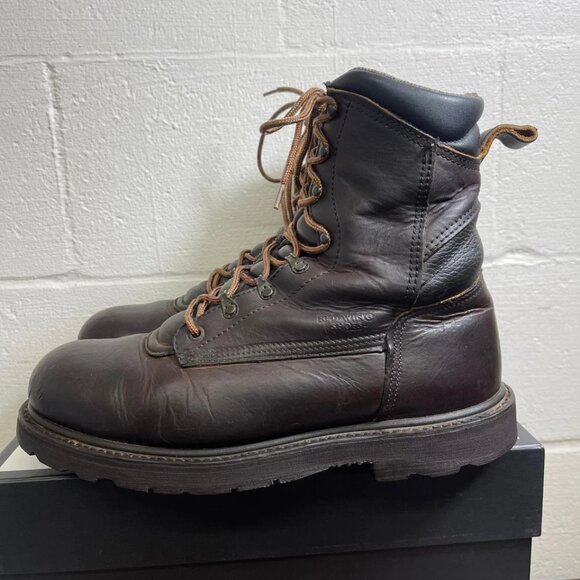 Red‎ Wing 2264 Brown Leather Work Steel Toe Boots Waterproof Lace Up Men\'s 13 EE main image 15